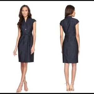 Calvin Klein Denim Button Down Mid Dress